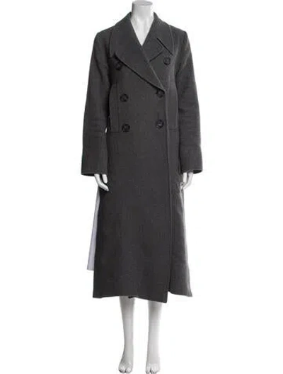 Pre-owned Stella Mccartney Wool Trench Coat In Gray