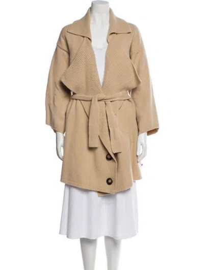 Pre-owned Stella Mccartney Wool Trench Coat In Neutral