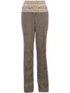 Stella Mccartney Straight-leg Wool Pants In Brown