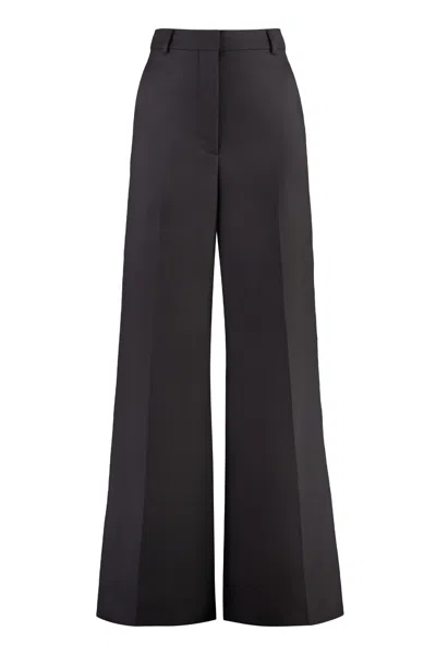 Stella Mccartney Wool Trousers In Brown