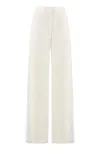 Stella Mccartney Wool Trousers In Ivory