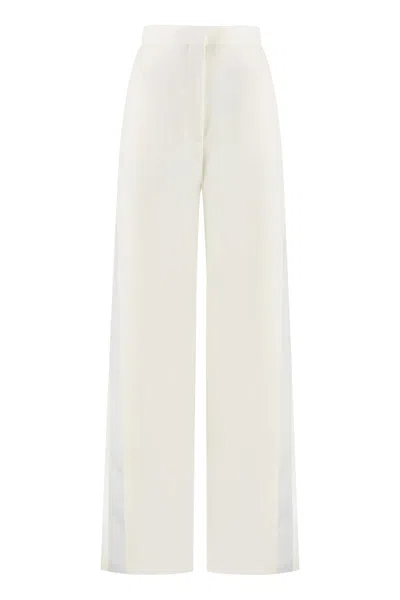 Stella Mccartney Wool Trousers In White