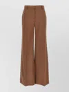 Stella Mccartney Wool Trousers With Wide Leg And Front Crease