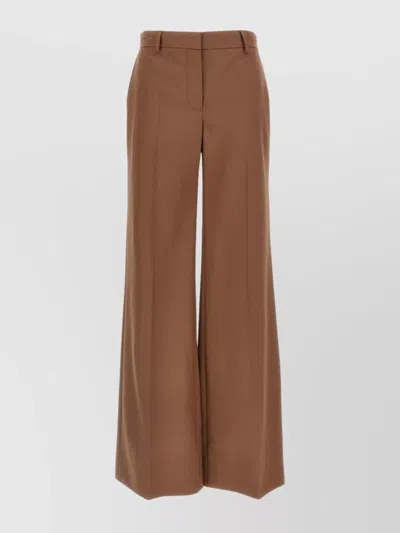 STELLA MCCARTNEY WOOL TROUSERS WITH WIDE LEG AND FRONT CREASE