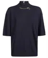 Stella Mccartney Wool Turtleneck Sweater In Blu