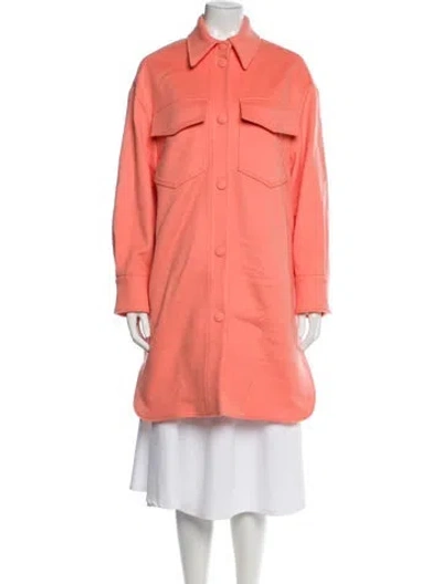 Pre-owned Stella Mccartney Wool Utility Jacket In Orange