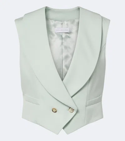 Stella Mccartney Wool Vest In Green