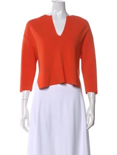 Pre-owned Stella Mccartney Wool V-neck Sweater In Pink
