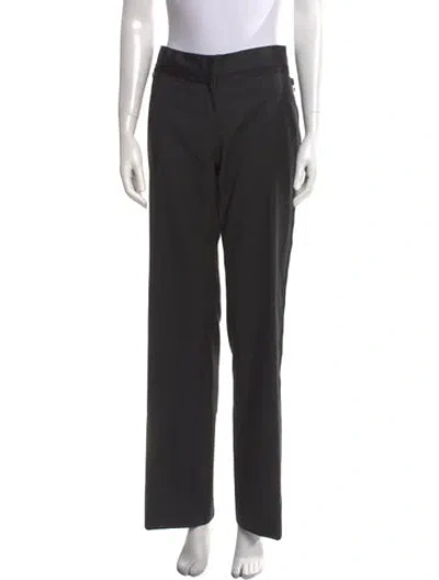 Pre-owned Stella Mccartney Wool Wide Leg Pants In Black