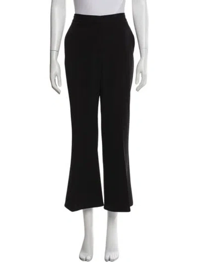 Pre-owned Stella Mccartney Wool Wide Leg Pants In Black