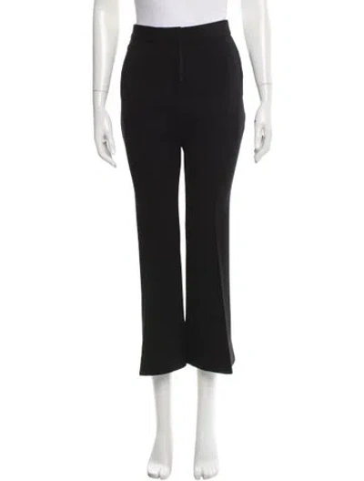 Pre-owned Stella Mccartney Wool Wide Leg Pants In Black