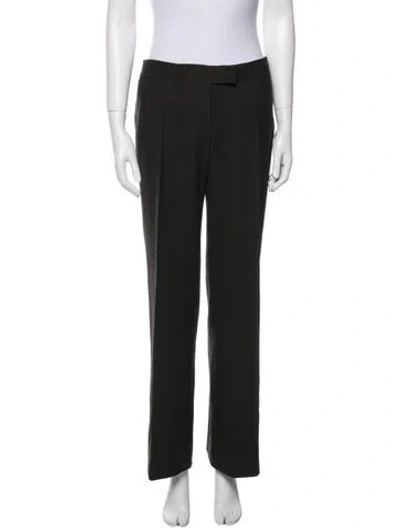 Pre-owned Stella Mccartney Wool Wide Leg Pants In Black