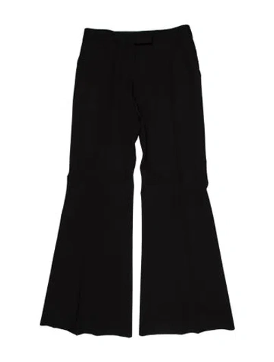 Pre-owned Stella Mccartney Wool Wide Leg Pants In Black