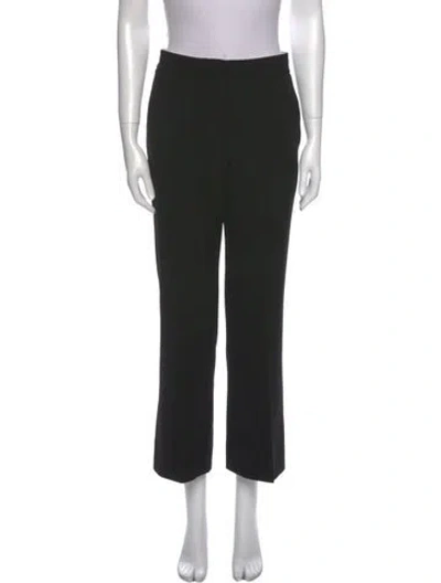 Pre-owned Stella Mccartney Wool Wide Leg Pants In Black