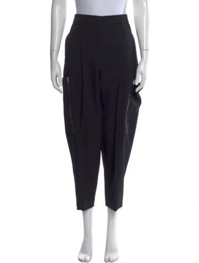 Pre-owned Stella Mccartney Wool Wide Leg Pants In Black