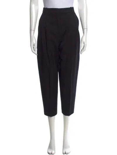 Pre-owned Stella Mccartney Wool Wide Leg Pants In Black