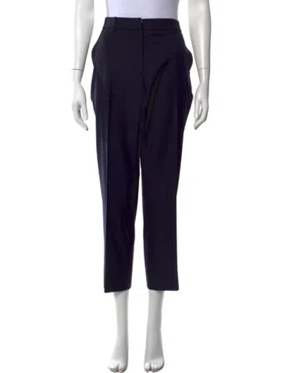 Pre-owned Stella Mccartney Wool Wide Leg Pants In Black