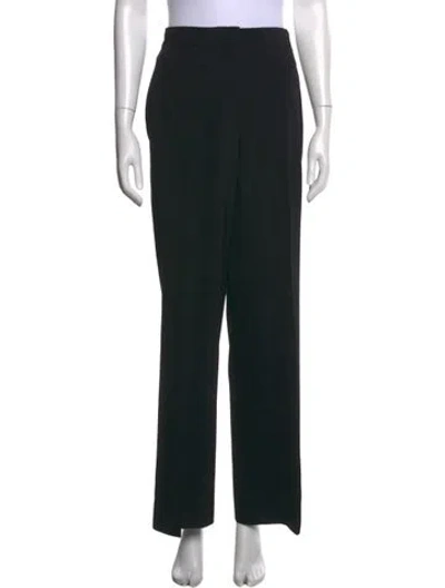 Pre-owned Stella Mccartney Wool Wide Leg Pants In Black
