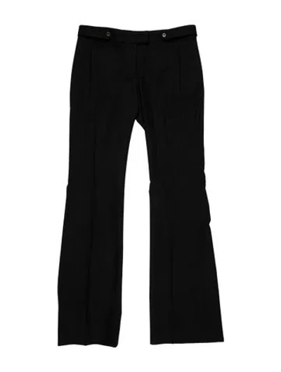 Pre-owned Stella Mccartney Wool Wide Leg Pants In Black