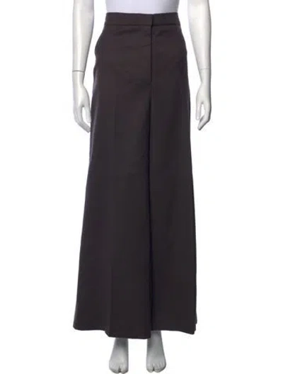 Pre-owned Stella Mccartney Wool Wide Leg Pants In Black