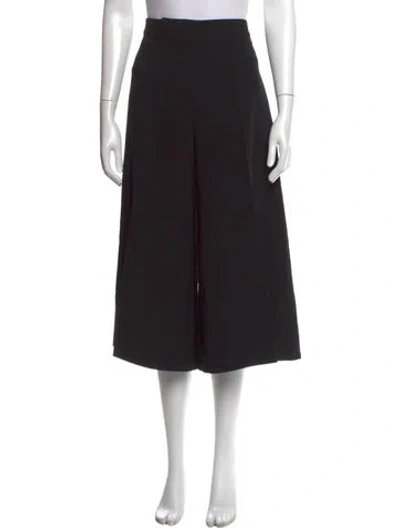 Pre-owned Stella Mccartney Wool Wide Leg Pants In Black