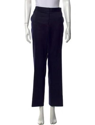 Pre-owned Stella Mccartney Wool Wide Leg Pants In Black