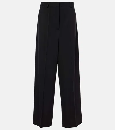 Stella Mccartney Wool Wide-leg Pants In Black