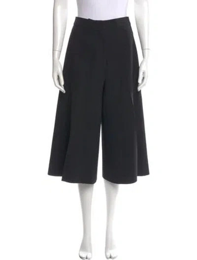 Pre-owned Stella Mccartney Wool Wide Leg Pants In Blue