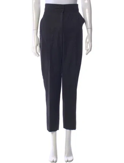 Pre-owned Stella Mccartney Wool Wide Leg Pants In Blue