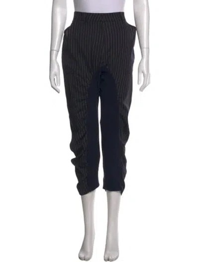 Pre-owned Stella Mccartney Wool Wide Leg Pants In Blue