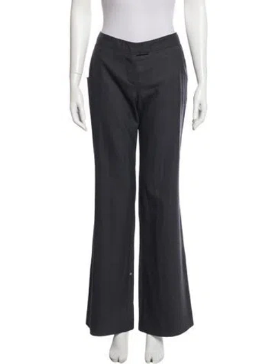 Pre-owned Stella Mccartney Wool Wide Leg Pants In Gray