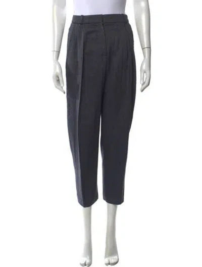 Pre-owned Stella Mccartney Wool Wide Leg Pants In Gray