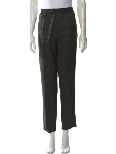 Pre-owned Stella Mccartney Wool Wide Leg Pants In Green