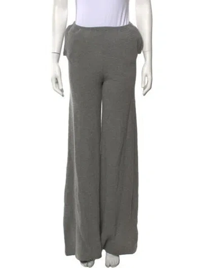 Pre-owned Stella Mccartney Wool Wide Leg Pants In Grey