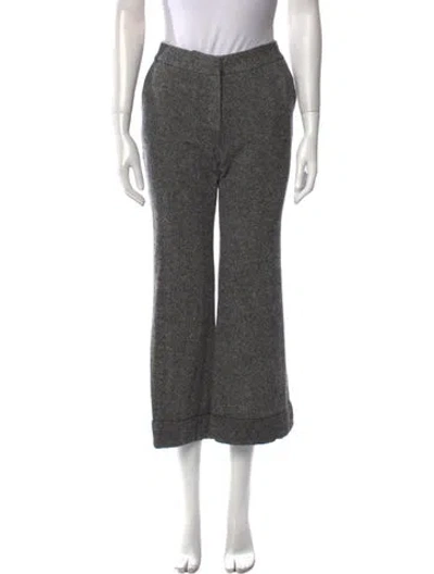 Pre-owned Stella Mccartney Wool Wide Leg Pants In Multi