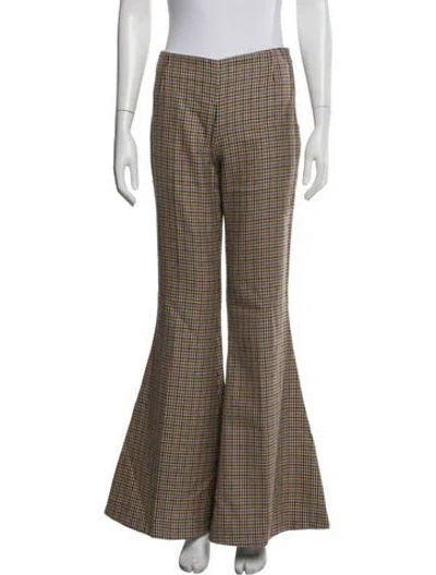 Pre-owned Stella Mccartney Wool Wide Leg Pants In Neutral