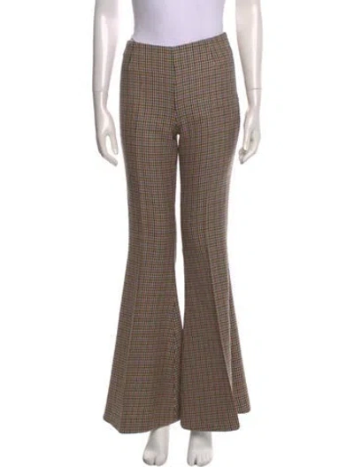 Pre-owned Stella Mccartney Wool Wide Leg Pants In Neutral
