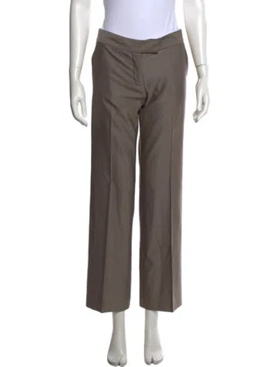 Pre-owned Stella Mccartney Wool Wide Leg Pants In Neutral