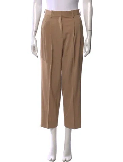Pre-owned Stella Mccartney Wool Wide Leg Pants In Neutral