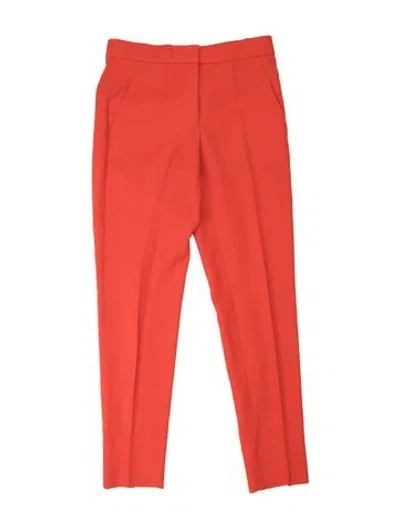 Pre-owned Stella Mccartney Wool Wide Leg Pants In Orange
