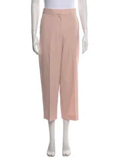 Pre-owned Stella Mccartney Wool Wide Leg Pants In Pink