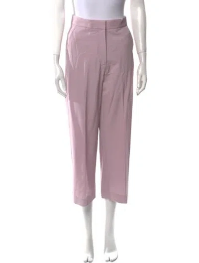 Pre-owned Stella Mccartney Wool Wide Leg Pants In Purple