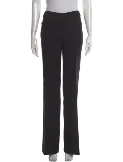Pre-owned Stella Mccartney Wool Wide Leg Pants W/ Tags In Black