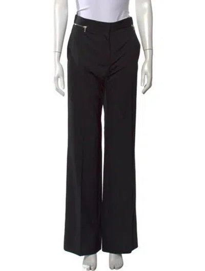 Pre-owned Stella Mccartney Wool Wide Leg Pants W/ Tags In Black