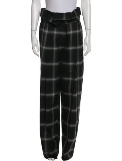 Pre-owned Stella Mccartney Wool Wide Leg Pants W/ Tags In Green