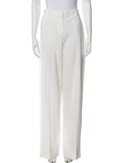 Pre-owned Stella Mccartney Wool Wide Leg Pants W/ Tags In White
