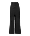 Stella Mccartney Wool-twill Flared Pants In Black