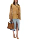 Stella Mccartney Workwear Harrington Jacket In Beige