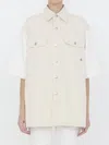 Stella Mccartney Utility Short-sleeved Denim Shirt In Multi