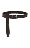 Stella Mccartney Woven Alter Mat Belt In Brown